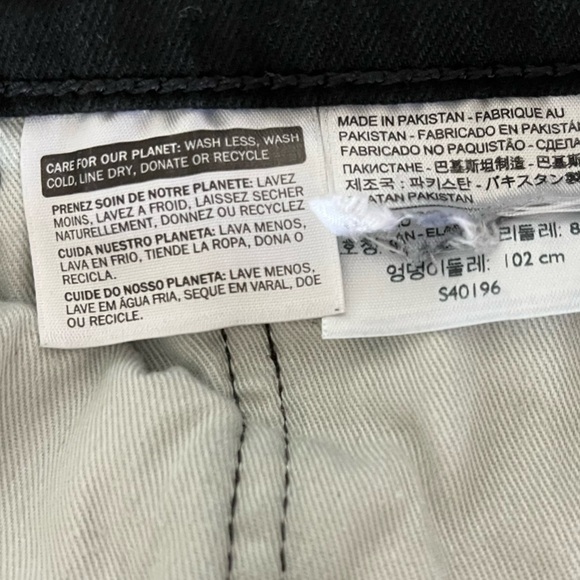 Levi’s 513 Slim Straight Jeans Men’s 34x32 Black Stretch Denim Y2K - Picture 4 of 6